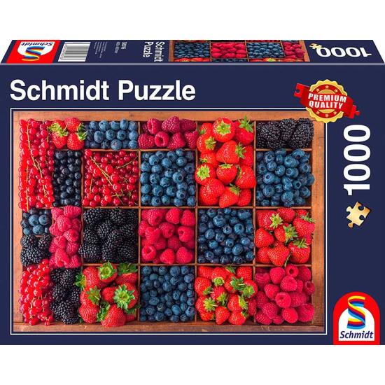 Puzzle Schmidt Bodegón de Frutos del Bosque de 1000 Piezas