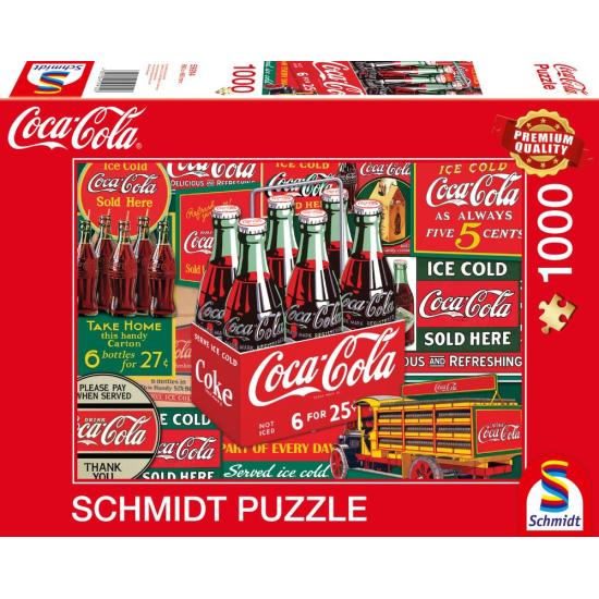 Puzzle Schmidt Botellines de Coca Cola de 1000 Piezas Puzzle Schmidt Botellines de Coca Cola de 1000 Piezas