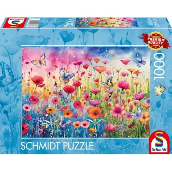 Puzzle Schmidt Campo De Amapolas de 1000 Piezas