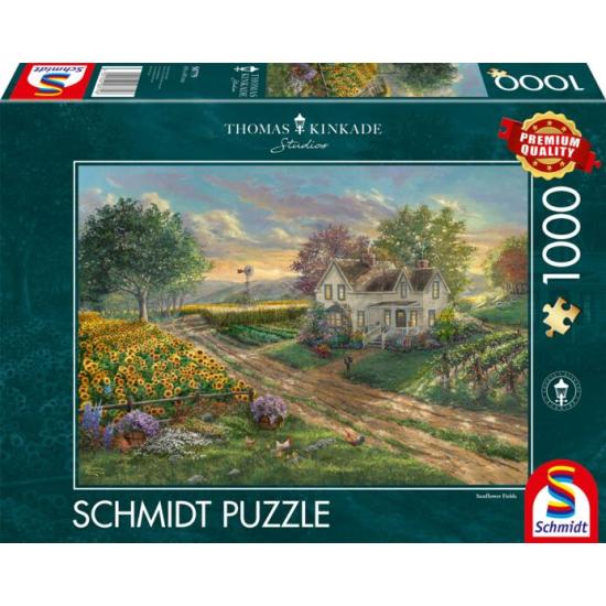 Puzzle Schmidt Campos de Girasoles de 1000 Piezas Puzzle Schmidt Campos de Girasoles de 1000 Piezas