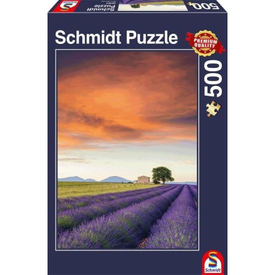 Puzzle Schmidt Campos de Lavandas de 500 Piezas