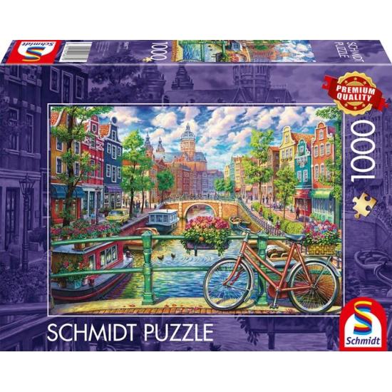 Puzzle Schmidt Canal De Ámsterdam de 1000 Pzs
