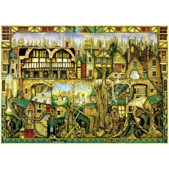 Puzzle Schmidt Casas en los Arboles de 1000 Piezas