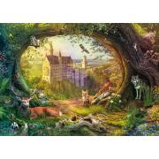 Puzzle Schmidt Castillo De Cuento De Hadas y Bosque Mágico 1000