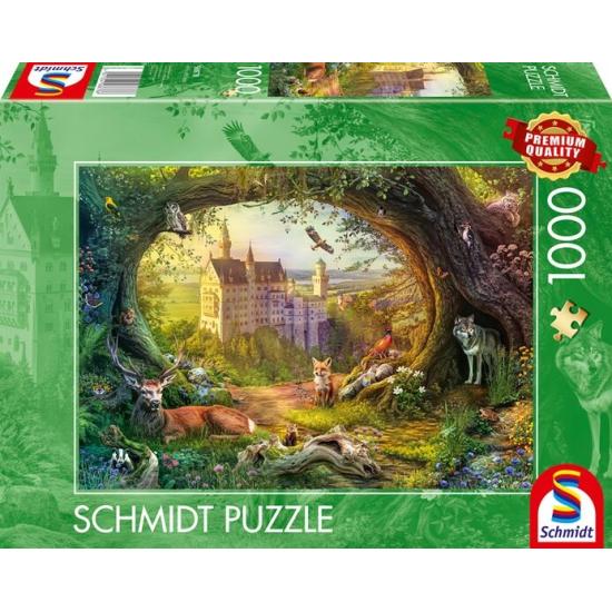 Puzzle Schmidt Castillo De Cuento De Hadas y Bosque Mágico 1000
