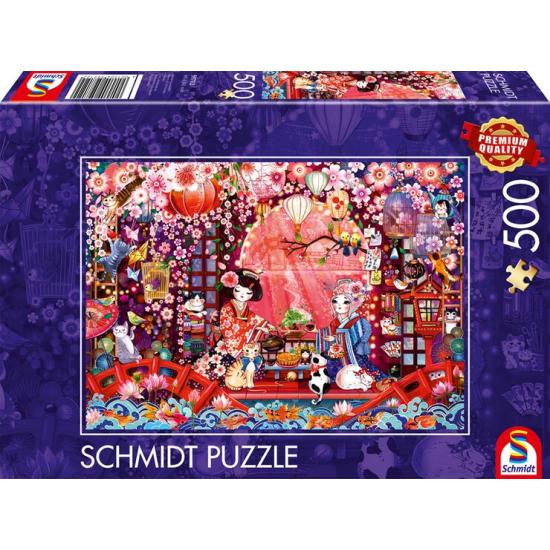 Puzzle Schmidt Ceremonia Del Té Japonesa de 500 Piezas