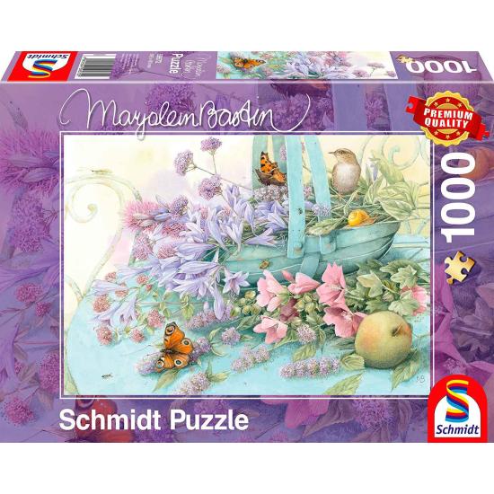 Puzzle Schmidt Cesta de Flores de 1000 Piezas