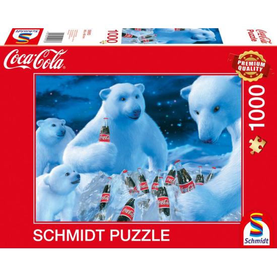 Puzzle Schmidt Coca Cola y Osos Polares de 1000 Piezas Puzzle Schmidt Coca Cola y Osos Polares de 1000 Piezas