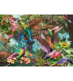 Puzzle Schmidt Colibríes en una Explosión De Color 1000 Piezas