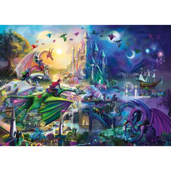 Puzzle Schmidt Competencia Nocturna de Dragones de 1000 Piezas Puzzle Schmidt Competencia Nocturna de Dragones de 1000 Piezas