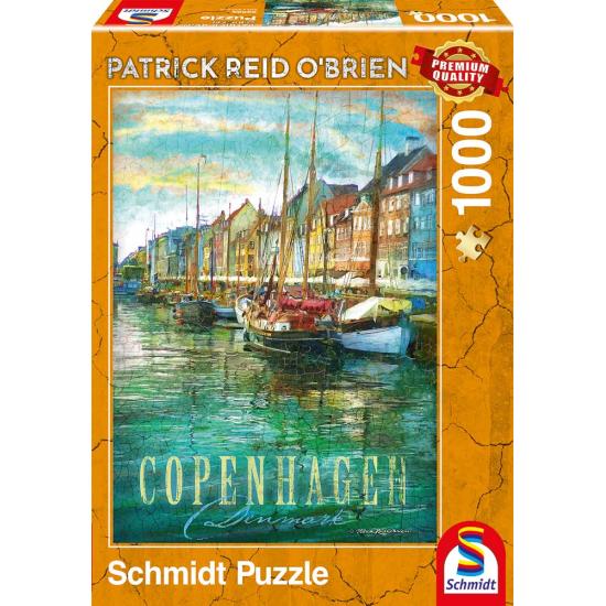 Puzzle Schmidt Copenhague, Dinamarca de 1000 Piezas