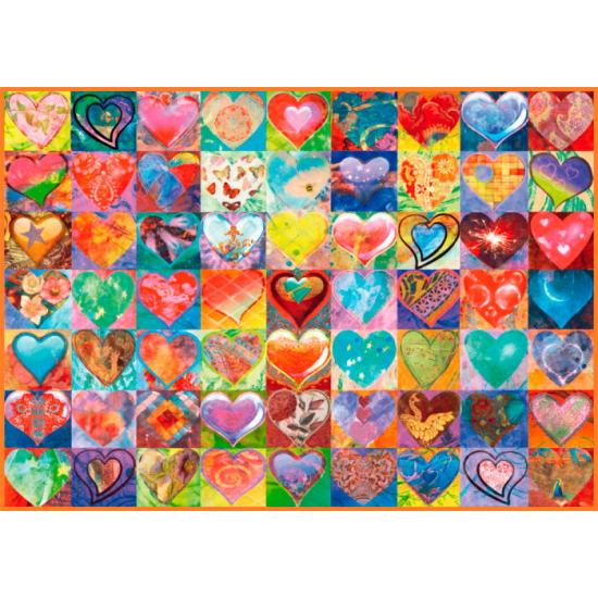 Puzzle Schmidt Corazones Animados de 1000 Piezas