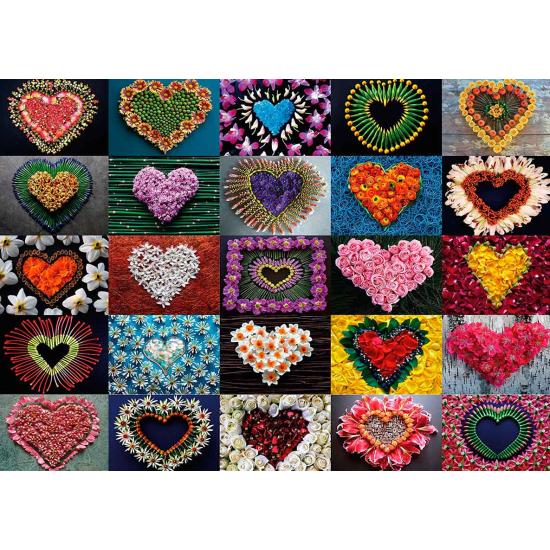 Puzzle Schmidt Corazones para Madalene de 2000 Piezas