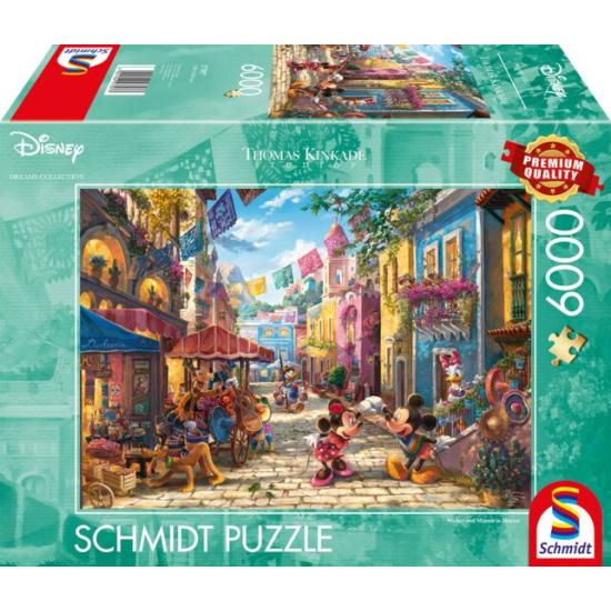 Puzzle Schmidt Disney Mickey y Minnie en México de 6000 Piezas Puzzle Schmidt Disney Mickey y Minnie en México de 6000 Piezas
