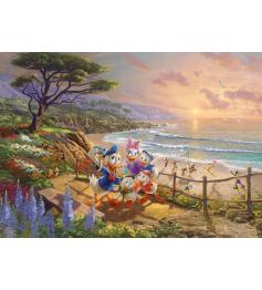 Puzzle Schmidt Donald y Daisy Tarde de Patos de 1000 Pzs