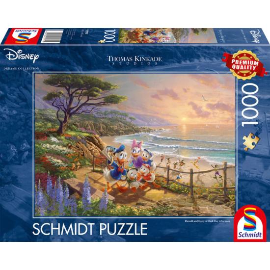 Puzzle Schmidt Donald y Daisy Tarde de Patos de 1000 Pzs