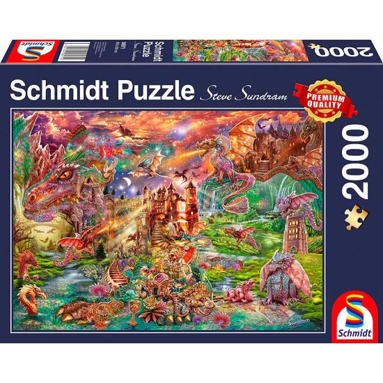 Puzzle Schmidt El Tesoro del Dragón de 2000 Piezas