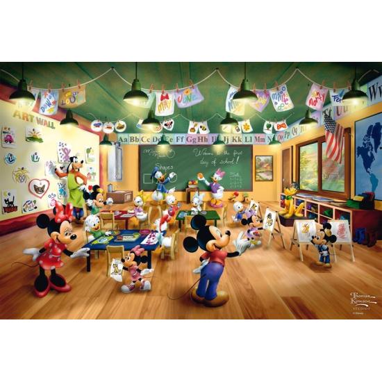 Puzzle Schmidt Escuela Disney Mickey y Minnie XXL de 200 Pzs