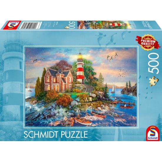 Puzzle Schmidt Faro en la Roca de 500 Piezas