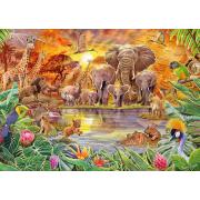 Puzzle Schmidt Fauna Africana de 1000 Piezas