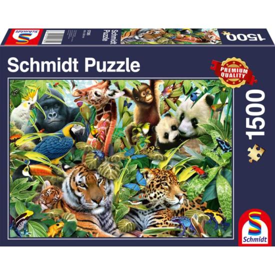Puzzle Schmidt Fauna Colorida de 1500 Piezas