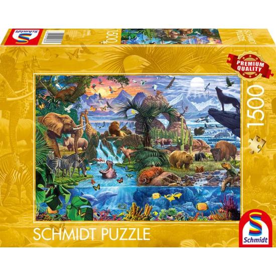 Puzzle Schmidt Fauna Colorida de 1500 Piezas