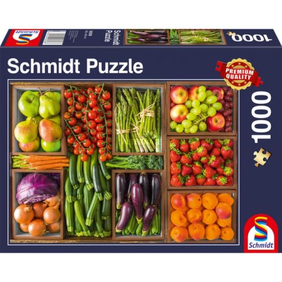 Puzzle Schmidt  Frescos Para el Mercado de 1000 Piezas