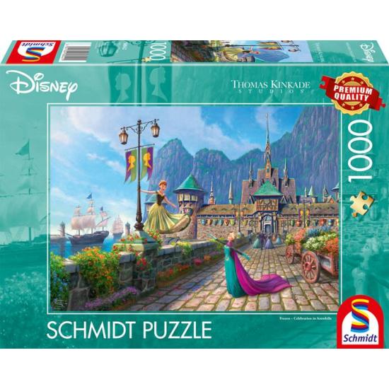 Puzzle Schmidt Frozen Celebración en Arendelle 1000 Piezas