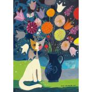 Puzzle Schmidt Gato Blanco de 1000 Piezas
