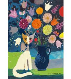 Puzzle Schmidt Gato Blanco de 1000 Piezas