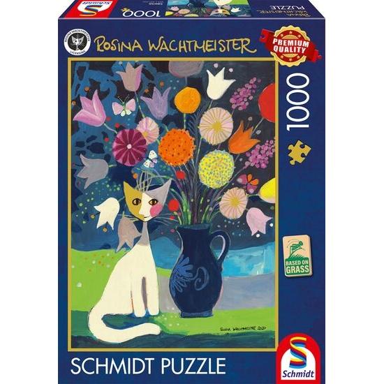 Puzzle Schmidt Gato Blanco de 1000 Piezas