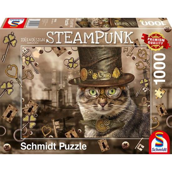 Puzzle Schmidt Gato Steampunk de 1000 Piezas