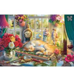 Puzzle Schmidt Hora del Puzzle con el Gato de 1000 Piezas