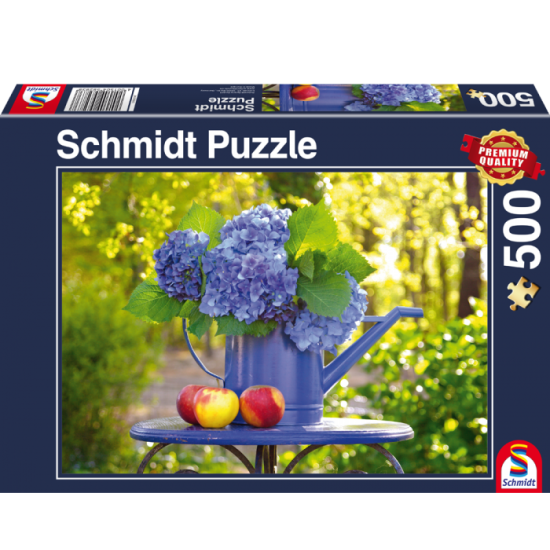 Puzzle Schmidt Jarra de Hortensias de 500 Piezas