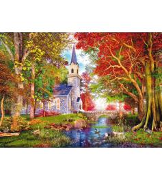 Puzzle Schmidt La Capilla Otoñal de 1000 Piezas
