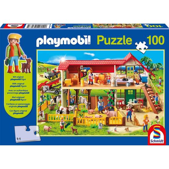 Puzzle Schmidt La Granja de Playmobil de 100 Piezas