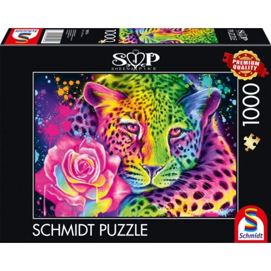 Puzzle Schmidt Leopardo Arcoíris Neón de 1000 Piezas Puzzle Schmidt Leopardo Arcoíris Neón de 1000 Piezas