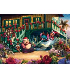 Puzzle Schmidt Lilo y Stitch Aloha Navidad 1000 Pzs