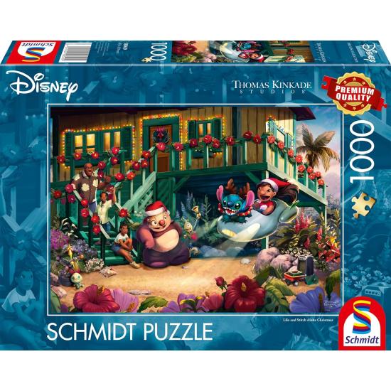 Puzzle Schmidt Lilo y Stitch Aloha Navidad 1000 Pzs