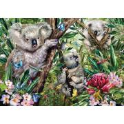 Puzzle Schmidt Linda Familia de Koalas de 500 Piezas