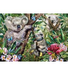Puzzle Schmidt Linda Familia de Koalas de 500 Piezas