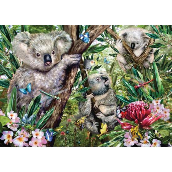 Puzzle Schmidt Linda Familia de Koalas de 500 Piezas