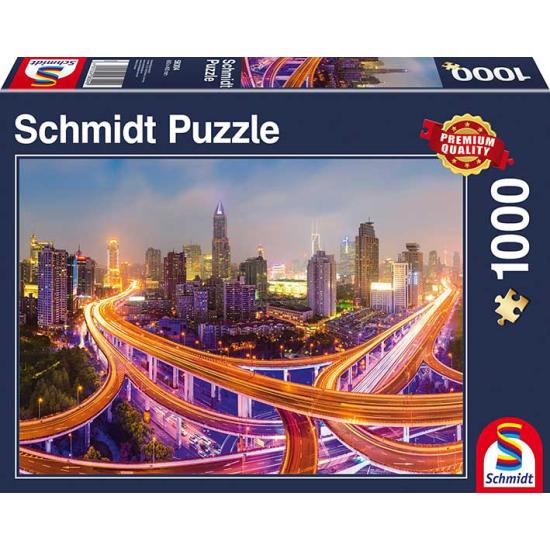 Puzzle Schmidt  Luces de la Gran Ciudad de 1000 Piezas