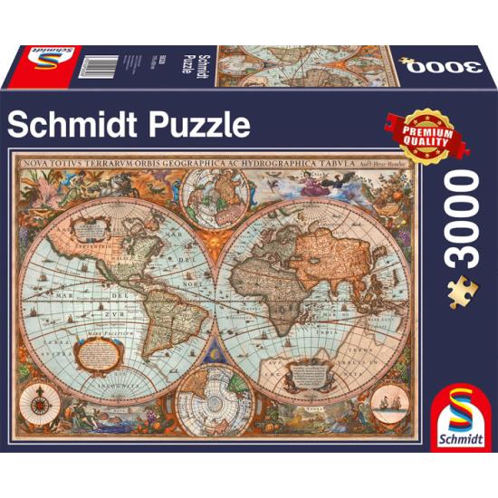 Puzzle Schmidt Mapa Antiguo de 3000 Piezas Puzzle Schmidt Mapa Antiguo de 3000 Piezas