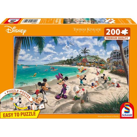 Puzzle Schmidt Mickey Y Minnie En Florida XXL de 200 Pzs