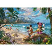 Puzzle Schmidt Mickey y Minnie en Hawaii de 1000 Pzs
