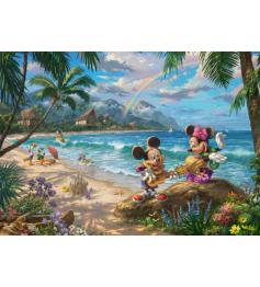 Puzzle Schmidt Mickey y Minnie en Hawaii de 1000 Pzs