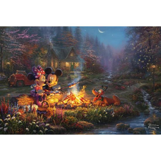 Puzzle Schmidt Mickey Y Minnie Fogata de Enamorados XXL de 200 P