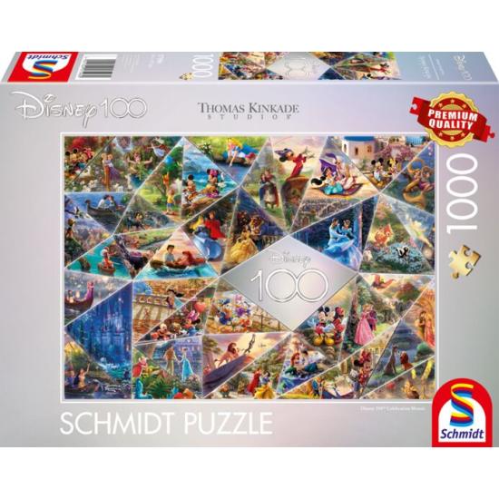 Puzzle Schmidt Mosaico 100 Años de Disney de 1000 Piezas