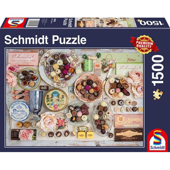 Puzzle Schmidt Nostalgia de Chocolates de 1500 Piezas Puzzle Schmidt Nostalgia de Chocolates de 1500 Piezas